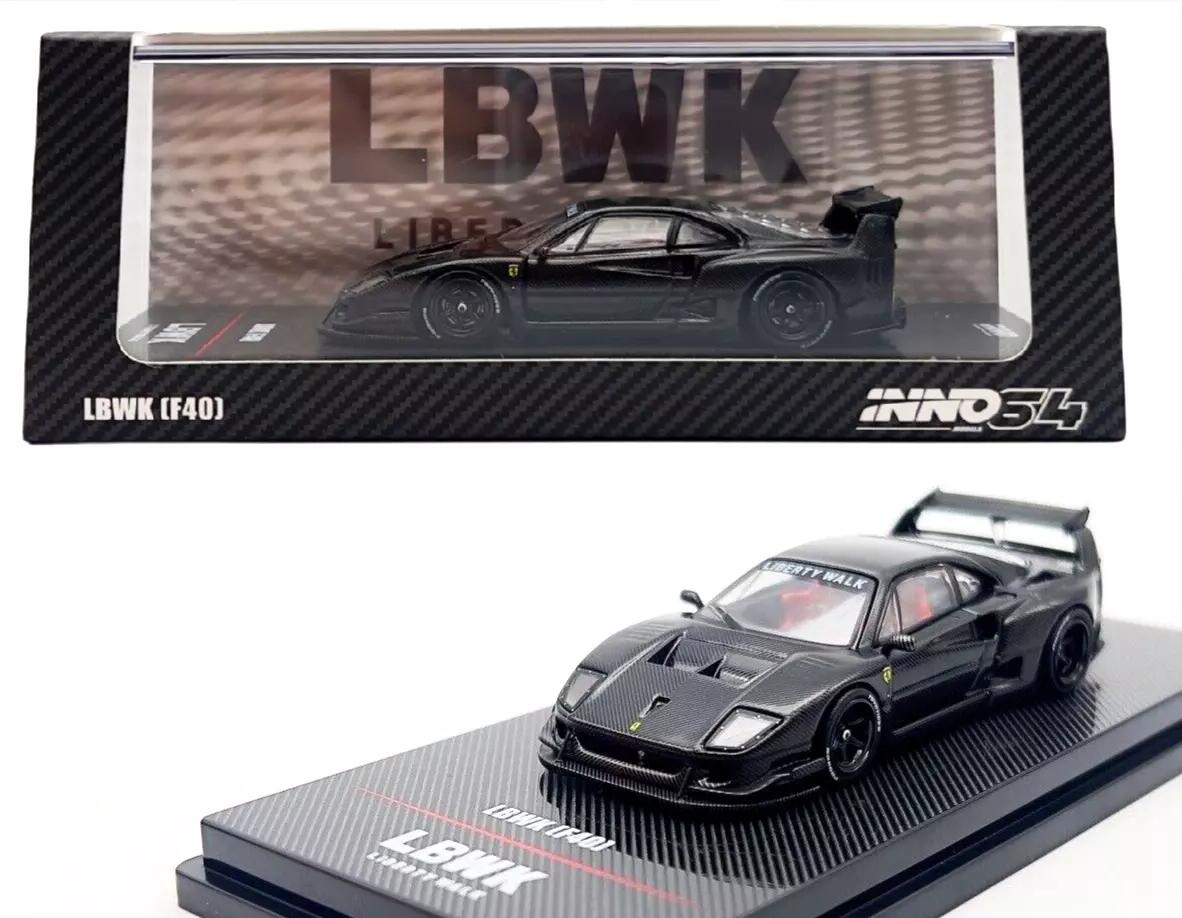 楽天市場】LBWK FERRARI F40 (CHROME SILVER) INNO MODELS 1/64