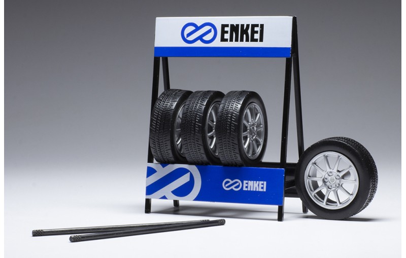 楽天市場】IXO イクソ 1/18 タイヤセット Enkei シルバー