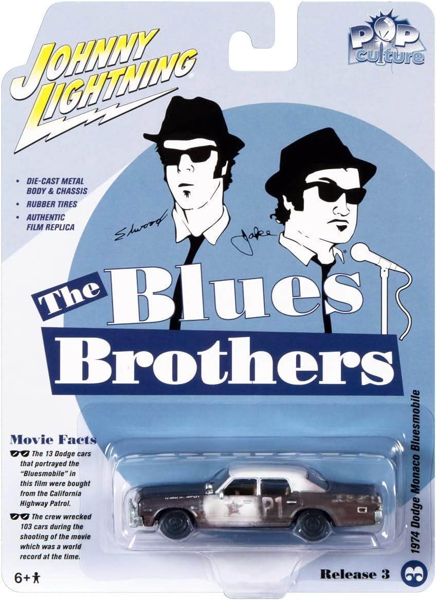 【楽天市場】【国内在庫品】Johnny Lightning 1/64 ダッジ モナコ ブルースブラザーズ 1974 Blues Brother ...