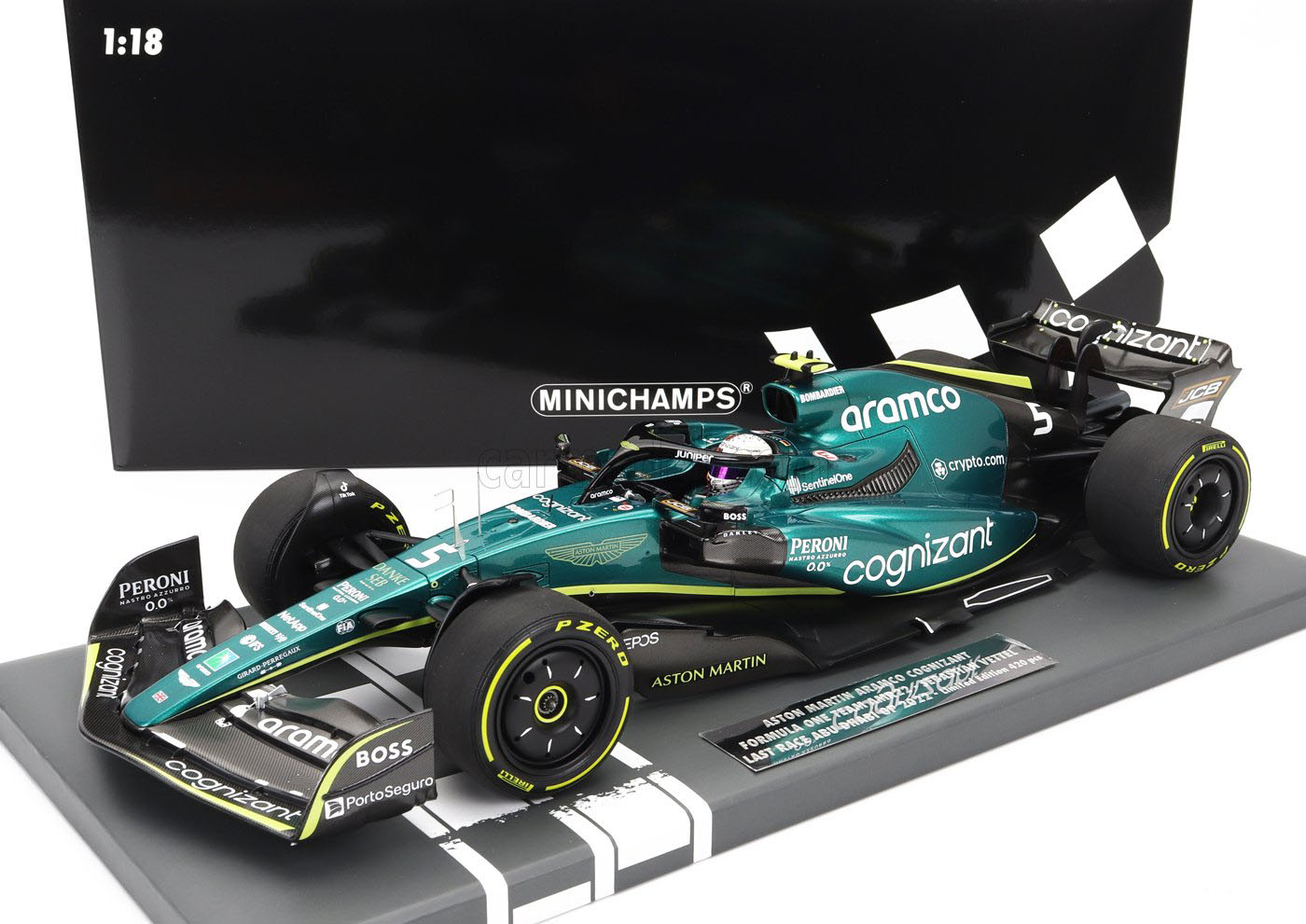 ミニチャンプス 1/43 アストンマーチン AMR21 ベッテル バーレーンGP