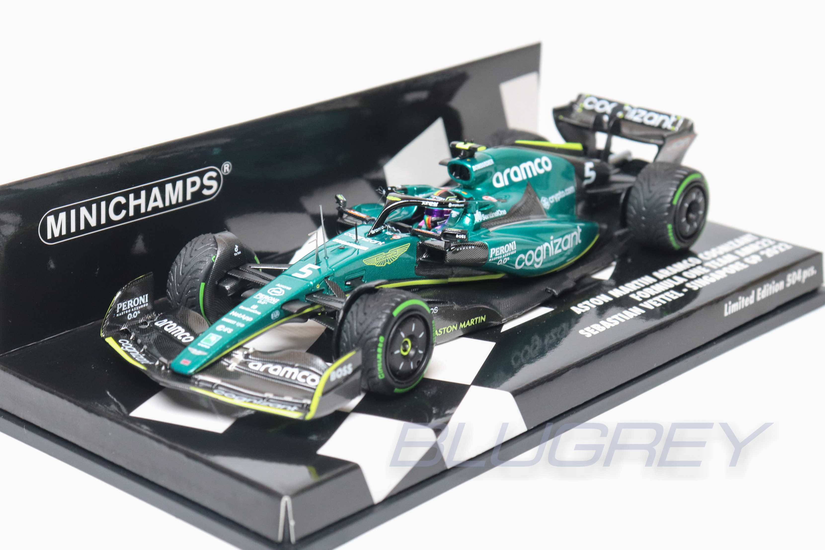 【国内在庫品】ミニチャンプス 1/43 アストンマーチン F1 AMR22 #5 セバスチャン ベッテル 2022 シンガポールGP MINICHAMPS ASTON MARTIN