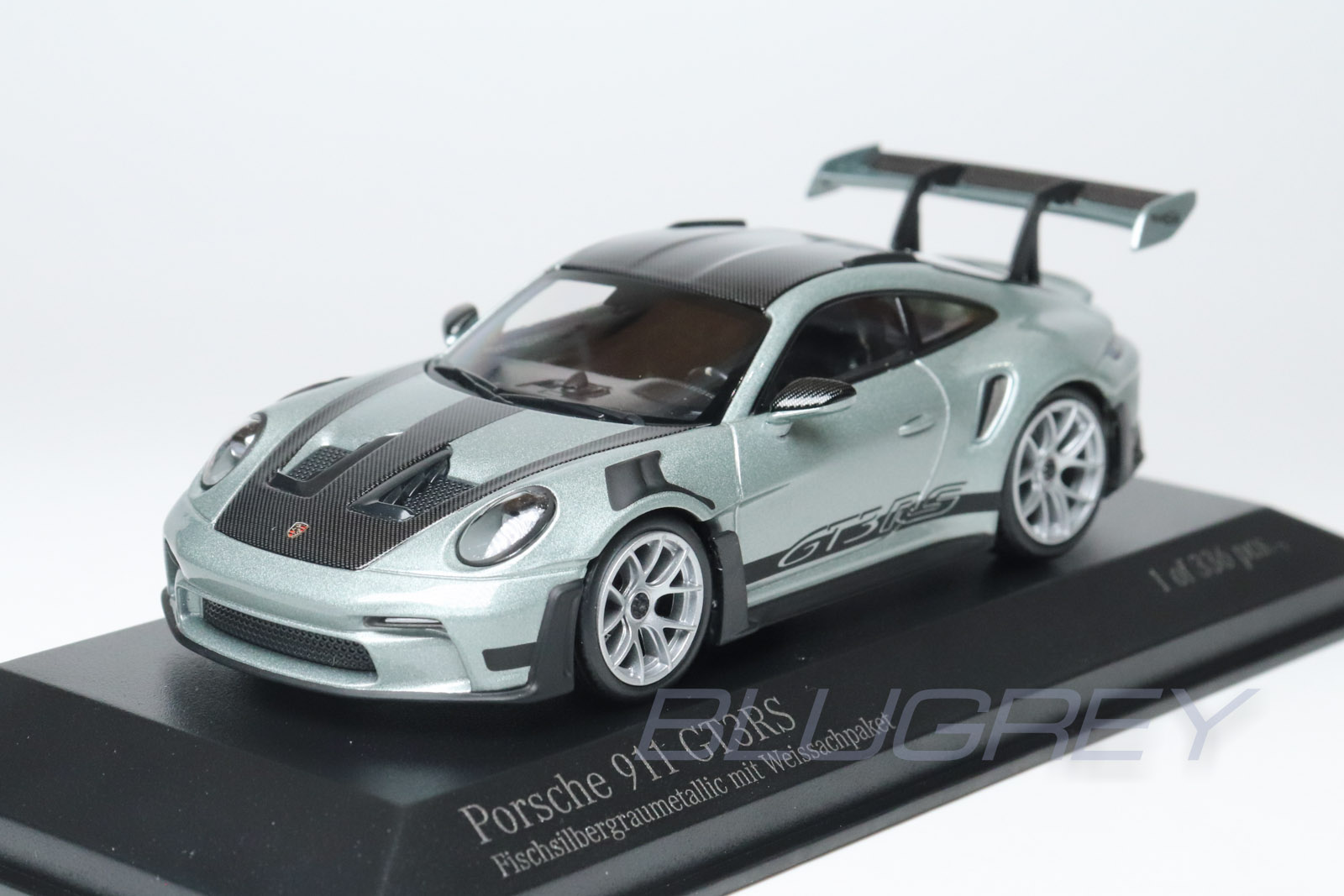 ミニチャンプス 1/43 ポルシェ 911 992 GT3 RS ヴァイザッハパッケージ 2024 シルバー Minichamps Porsche 限定336台 【国内在庫品】｜BLUGREY（ブラグレー） 店