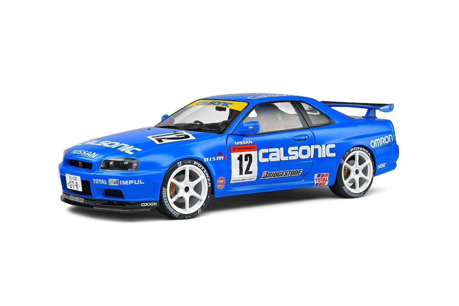 楽天市場】ミニカー 1/18 GTR R34 青色 特別限定 Solido ワイルド
