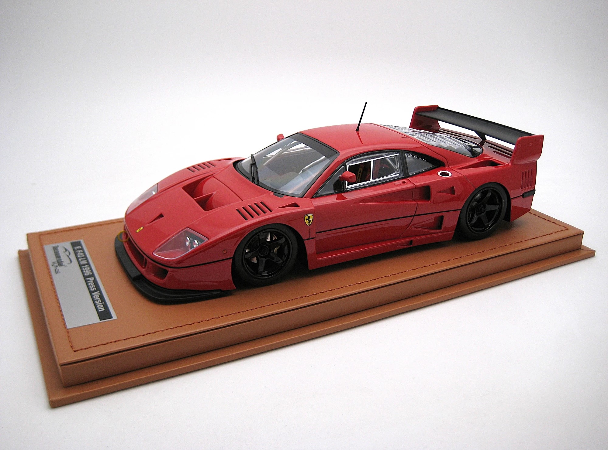 ミニカー　1/18 フェラーリ F40 LM 1996(レッド×ホワイト) w/ブラックホイール [TM18-286L] Tecnomodel 1/18 Scale TM18-286L 1996 Ferrari F40 24h LM Red