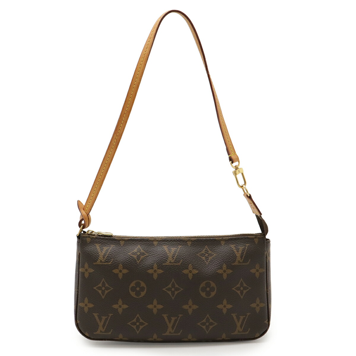 LOUIS VUITTON ルイ ヴィトン モノグラム ポシェット アクセソワール 佩び物車寄せ ハンドバック 寄りあい御徒面子 M40712 【中古】