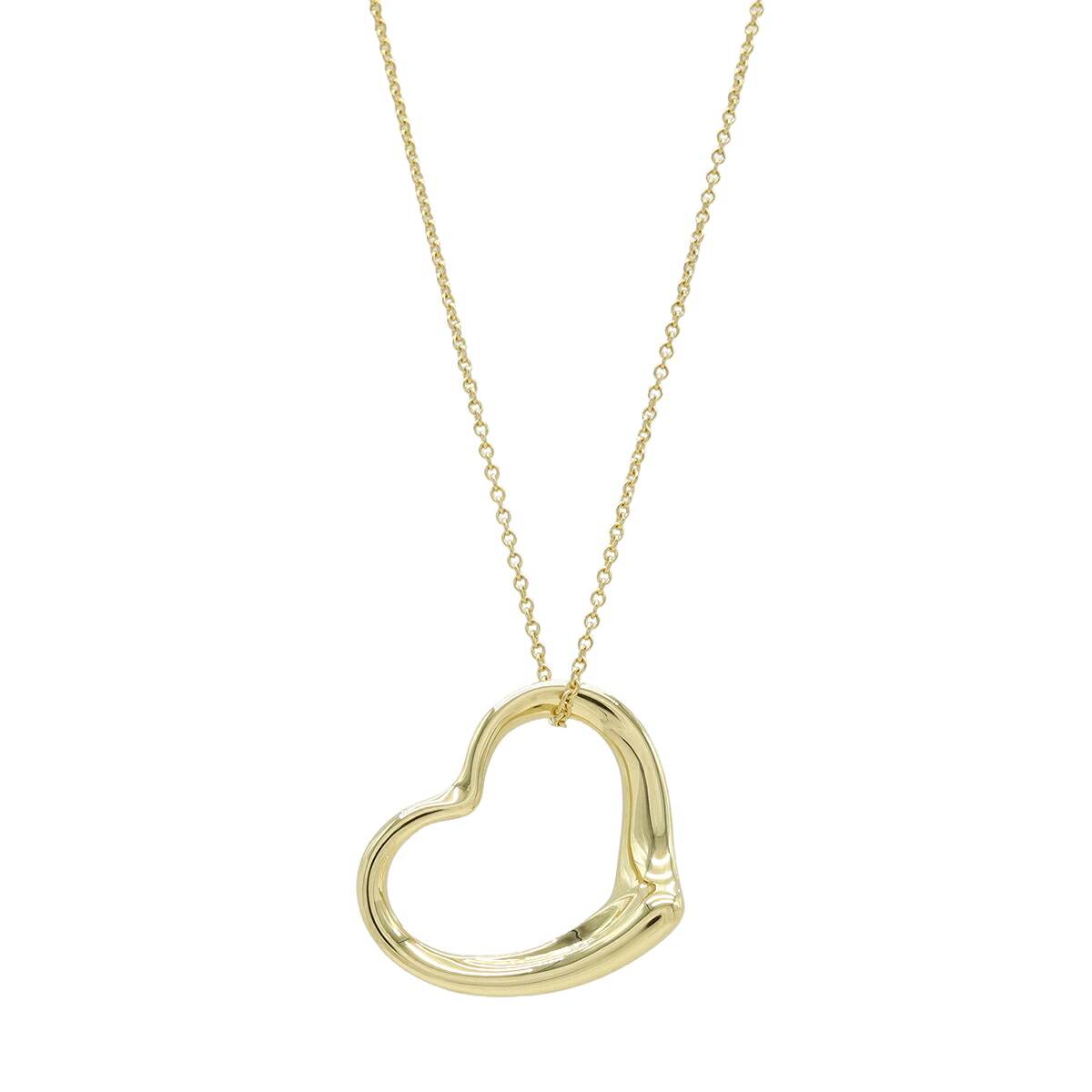 TIFFANY&Co. ティファニー エルサペレッティ オープンハート ネックレス ペンダント K18YG 750YG イエローゴールド 【中古】|Blumin 店