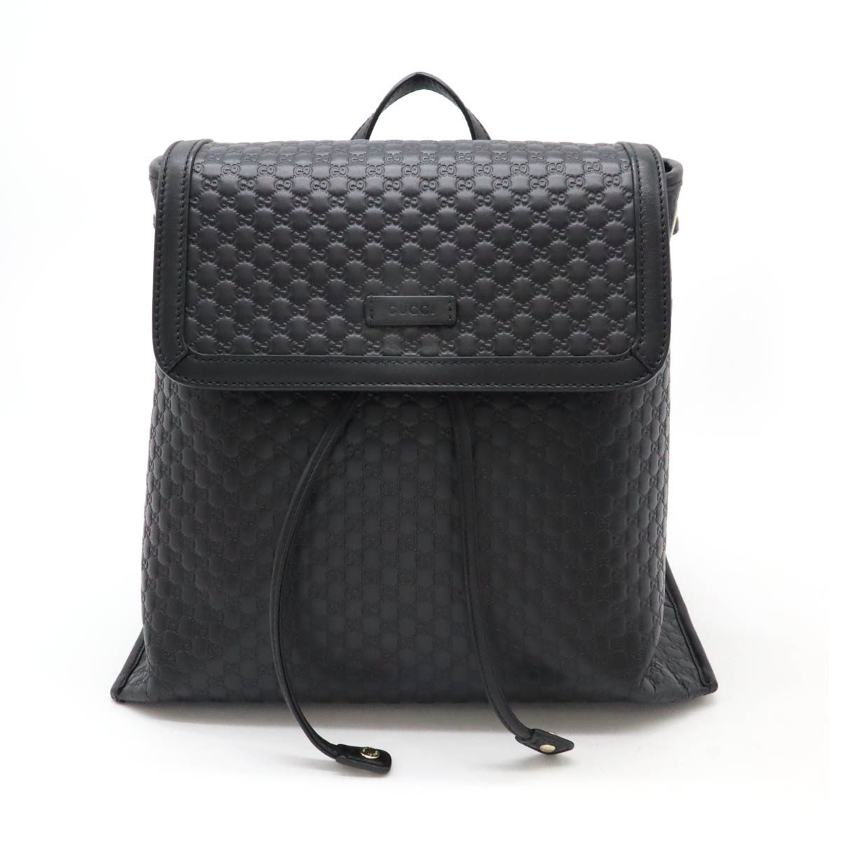 GUCCI リュックサック バックパック グッチシマ レザー ロゴ 450967 GUCCI グッチ バッグ グッチシマバックパック レザー ブラック