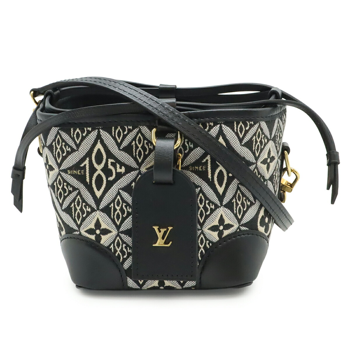 LOUIS VUITTON ルイ ヴィトン モノグラムジャガード SINCE 1854 ノエ パース ショルダーバッグ ポシェット 2WAY ポーチ ノワール ブラック M69973 【中古】
