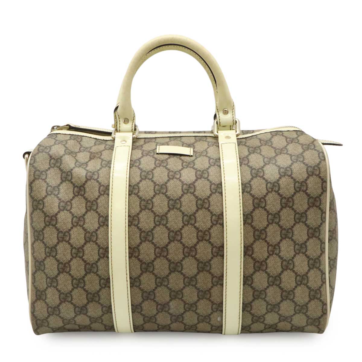 【オールドグッチ】Gucci ベージュ ボストンバッグ グッチ GUCCI オールドグッチ ベージュ GG柄 PVC×レザー GG