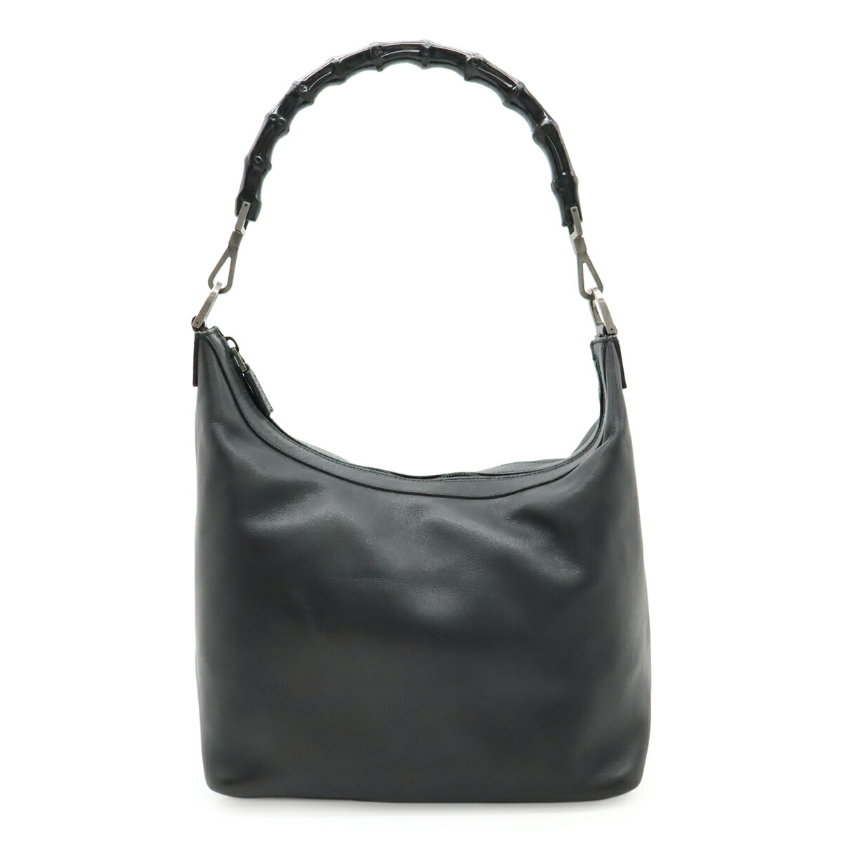 GUCCI バンブー 2way ハンドバッグ レザー ホーボー ショルダーバッグ バンブー 2WAY ハンドバッグ ショルダー 169976 ラウンド レザー