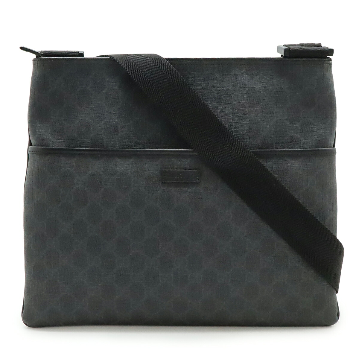 GUCCI グッチ GGプラス GGスプリーム ショルダーバッグ 斜め掛けショルダー PVC レザー ブラック 黒 グレー 162904 楽天市場】GUCCI グッチ GGスプリーム GGプラス ショルダーバッグ 斜め