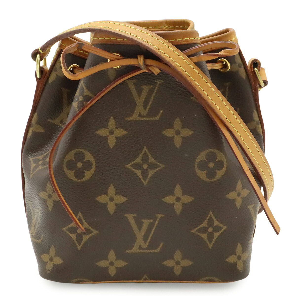 LOUIS VUITTON ルイ ヴィトン モノグラム ナノノエ ショルダーバッグ ポシェット ミニバッグ 斜め掛け M41346 【中古】