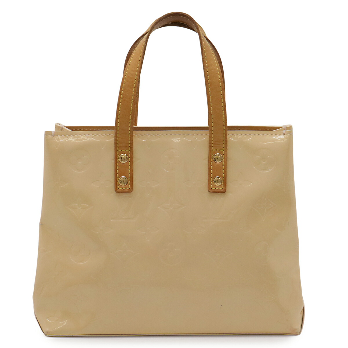 LOUIS VUITTON ルイ ヴィトン モノグラムヴェルニ リードPM ハンドバッグ トートバッグ ミニトート レザー エナメル マシュマロピンク M91306 【中古】