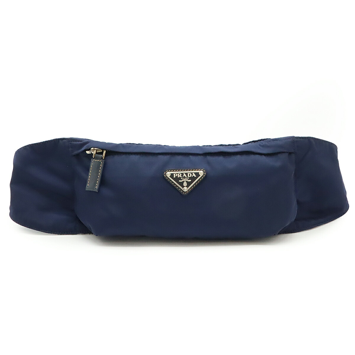 PRADA ネイビー ボディバッグ ナイロン ウエストポーチ Funnybag PRADA ネイビー ボディバッグ ナイロン ウエストポーチ Funnybag