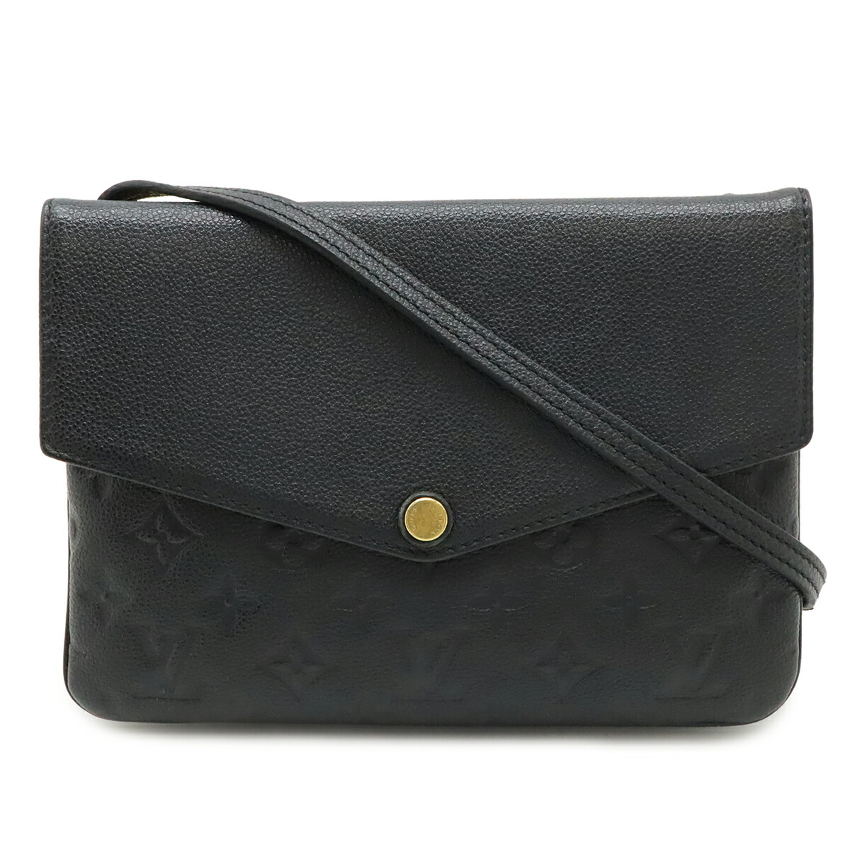 LOUIS VUITTON ルイ ヴィトン モノグラムアンプラント トワイス ショルダーバッグ ポシェット 斜め掛け ノワール 黒 ブラック ゴールド金具 M50258 【中古】|Blumin 店