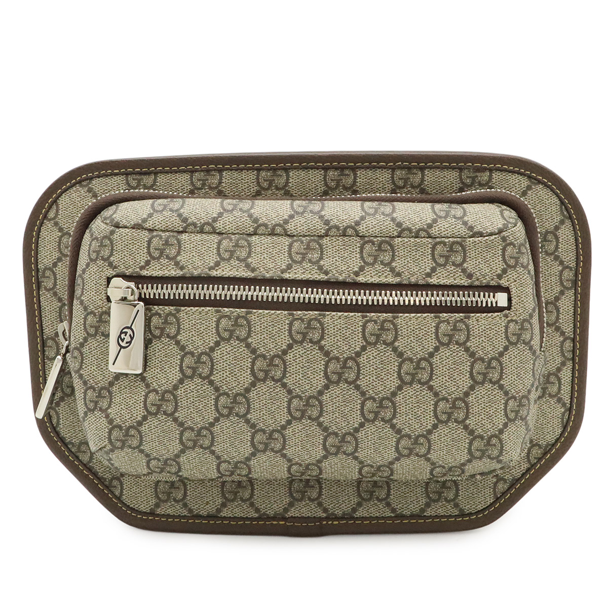 GUCCI グッチ GGスプリーム シェリー酒生産ライン 上半身御徒面子 酉の方角御徒面子 酉の方角車寄せ PVC なめし革 ベージュ 赤銅色 緑であること 赤いこと 760217  【中古】
