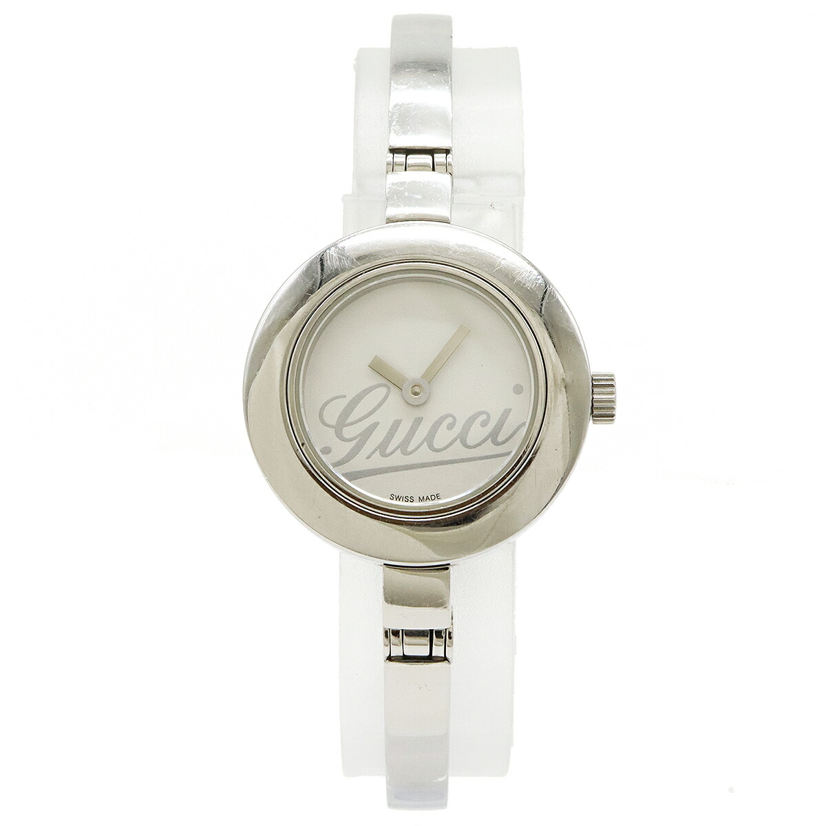 GUCCI グッチ ホワイト文字盤 レディース QZ クォーツ 腕時計 105 YA105544 【中古】｜Blumin 店