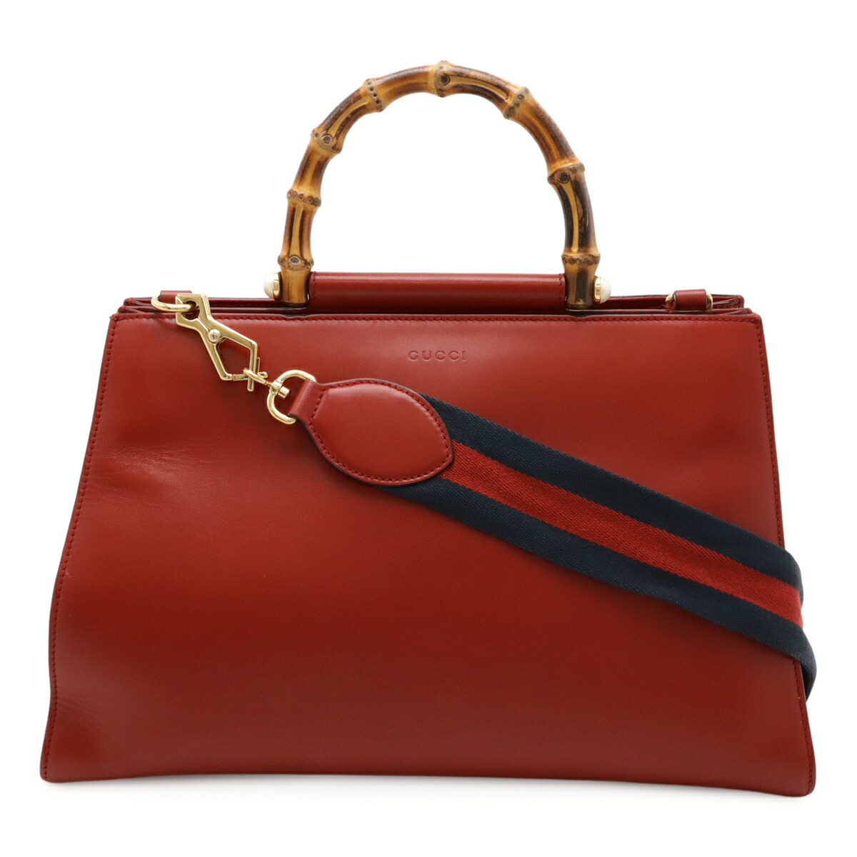 楽天市場】【バッグ】GUCCI グッチ ニムフェア バンブー ハンドバッグ