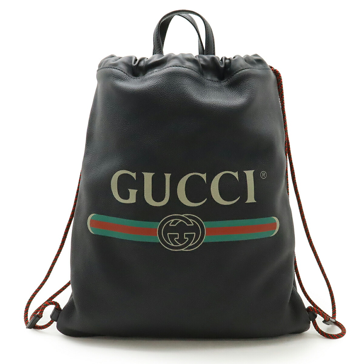楽天市場】GUCCI グッチ ロゴプリント ドローストリング バックパック