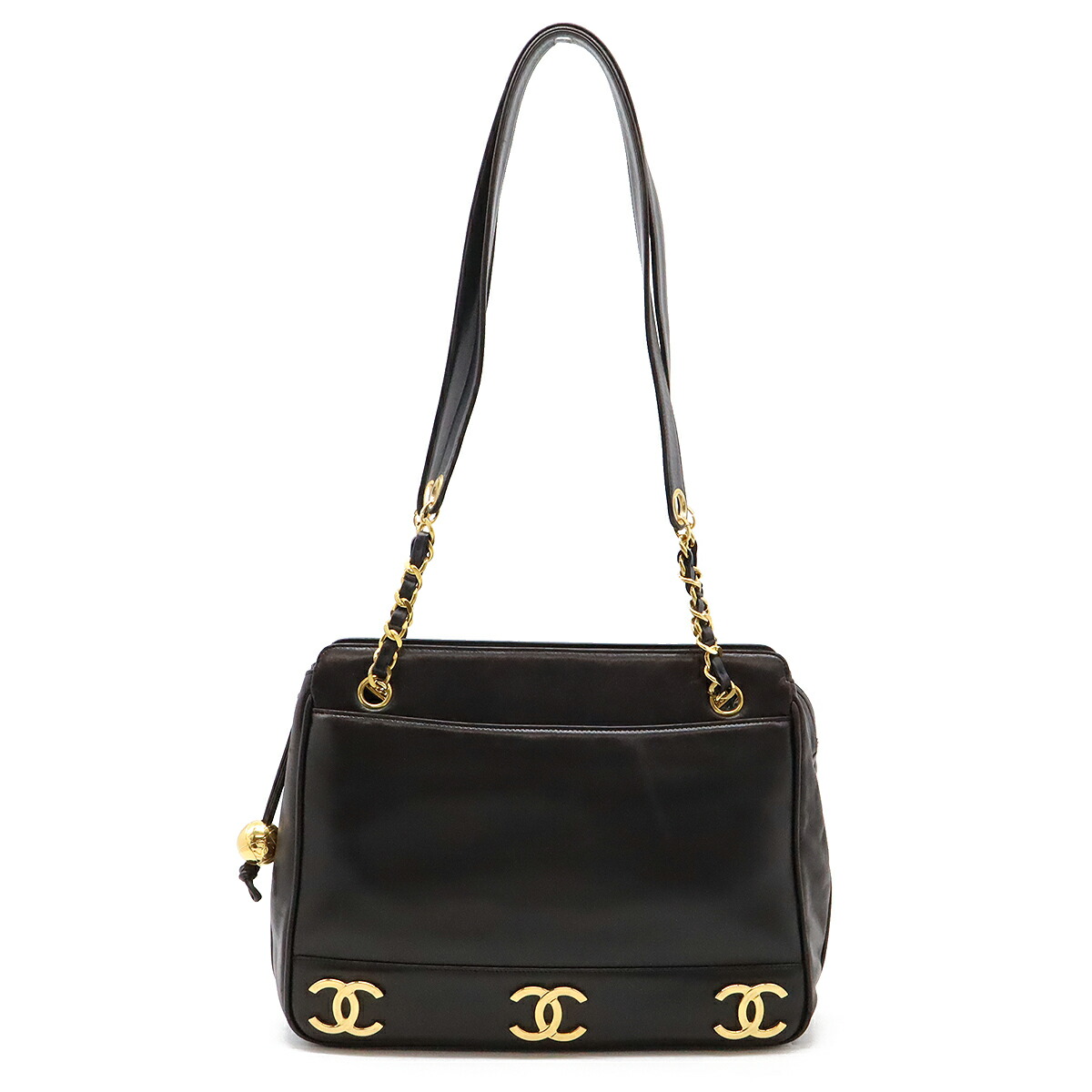 CHANEL シャネル　トートバッグ　黒　ニュートラベルライン　ココマーク CHANEL シャネル ココマーク ニュートラベルライン トートバッグ