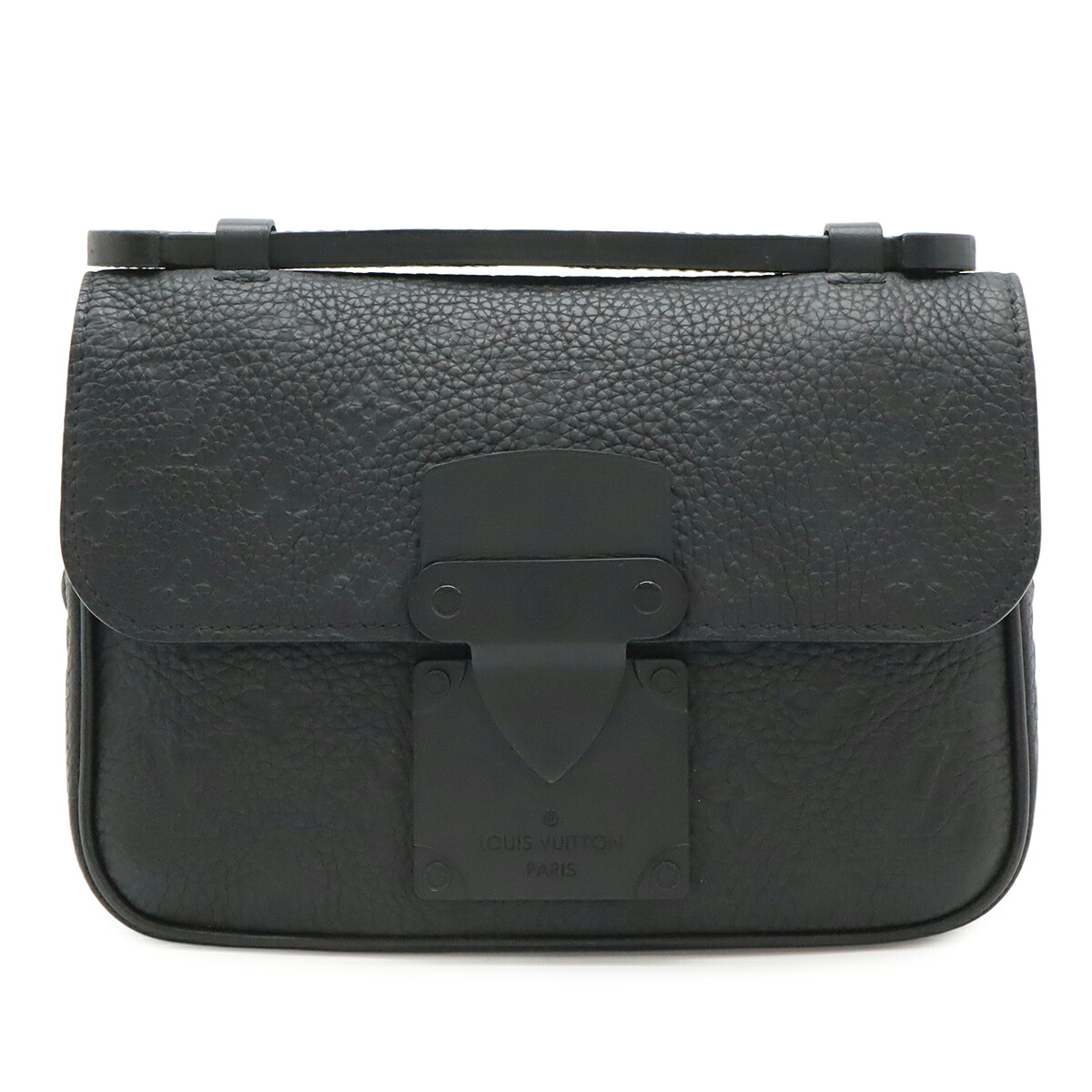 LOUIS VUITTON ルイ ヴィトン トリヨンモノグラム Sロック スリングバッグ ボディバッグ ショルダーバッグ レザー ノワール 黒 ブラック M58487 【中古】