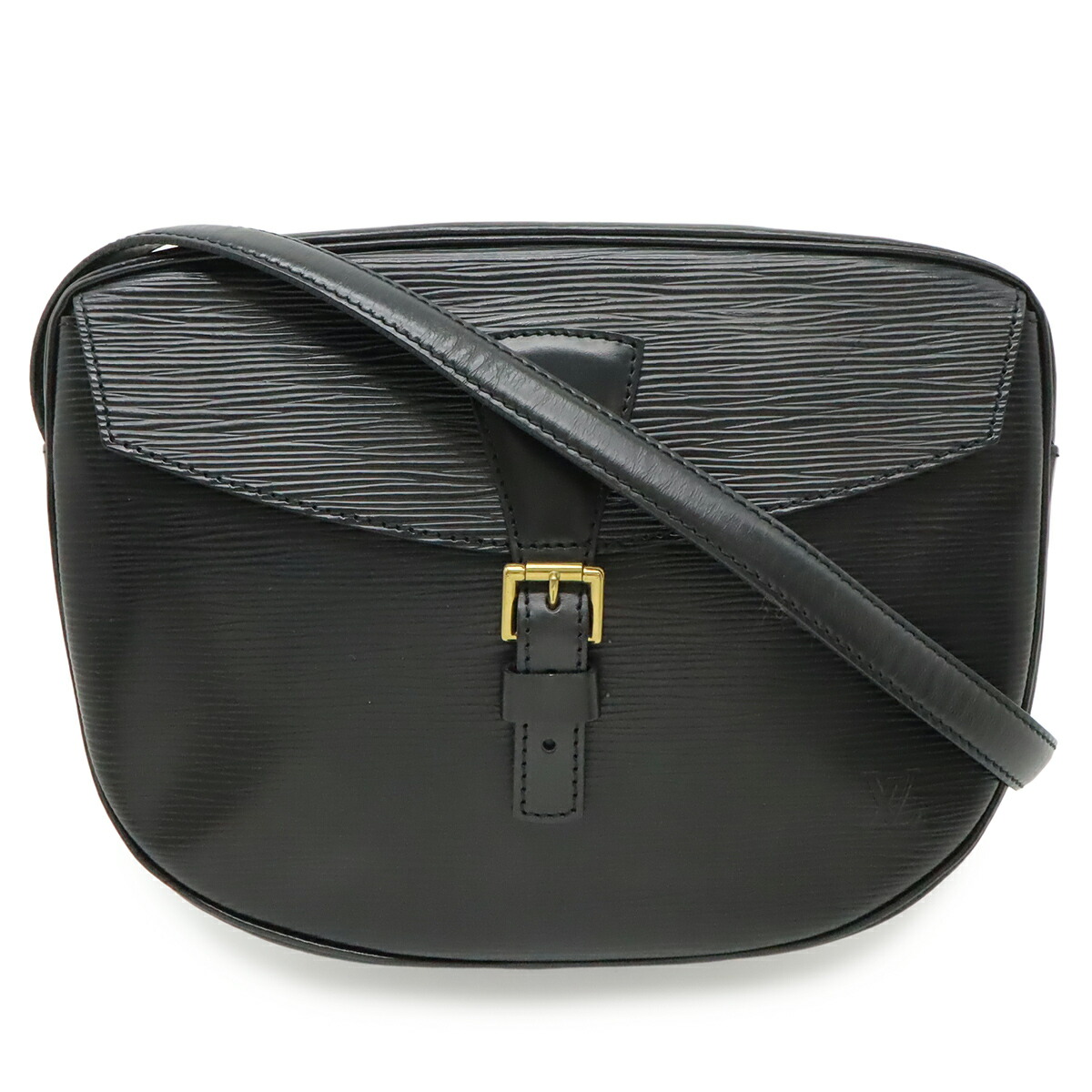 LOUIS VUITTON ルイ ヴィトン エピ ジュヌフィーユ ショルダーバッグ ポシェット なめし革 ノワール 黒 黒いこと ゴールド金具 M52152 【中古】