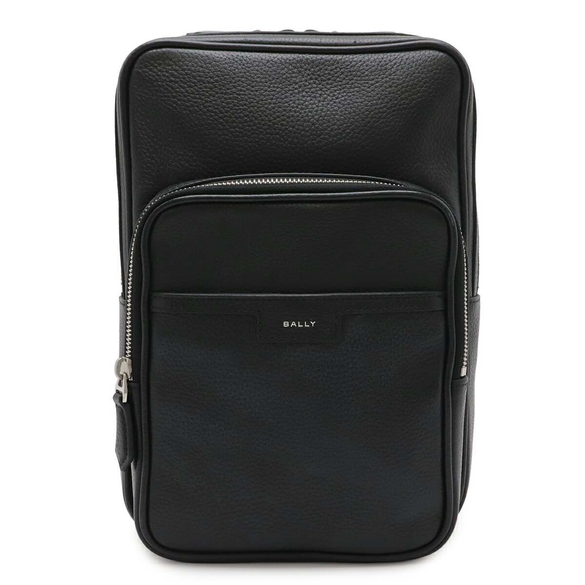 BALLY バリー スリングバッグ 上半身御徒面子 ショルダーバッグ 曲がった掛け なめし革 黒いこと 黒 赤いこと 赤 象牙色 白 MAS01S しろがね色金具 【中古】