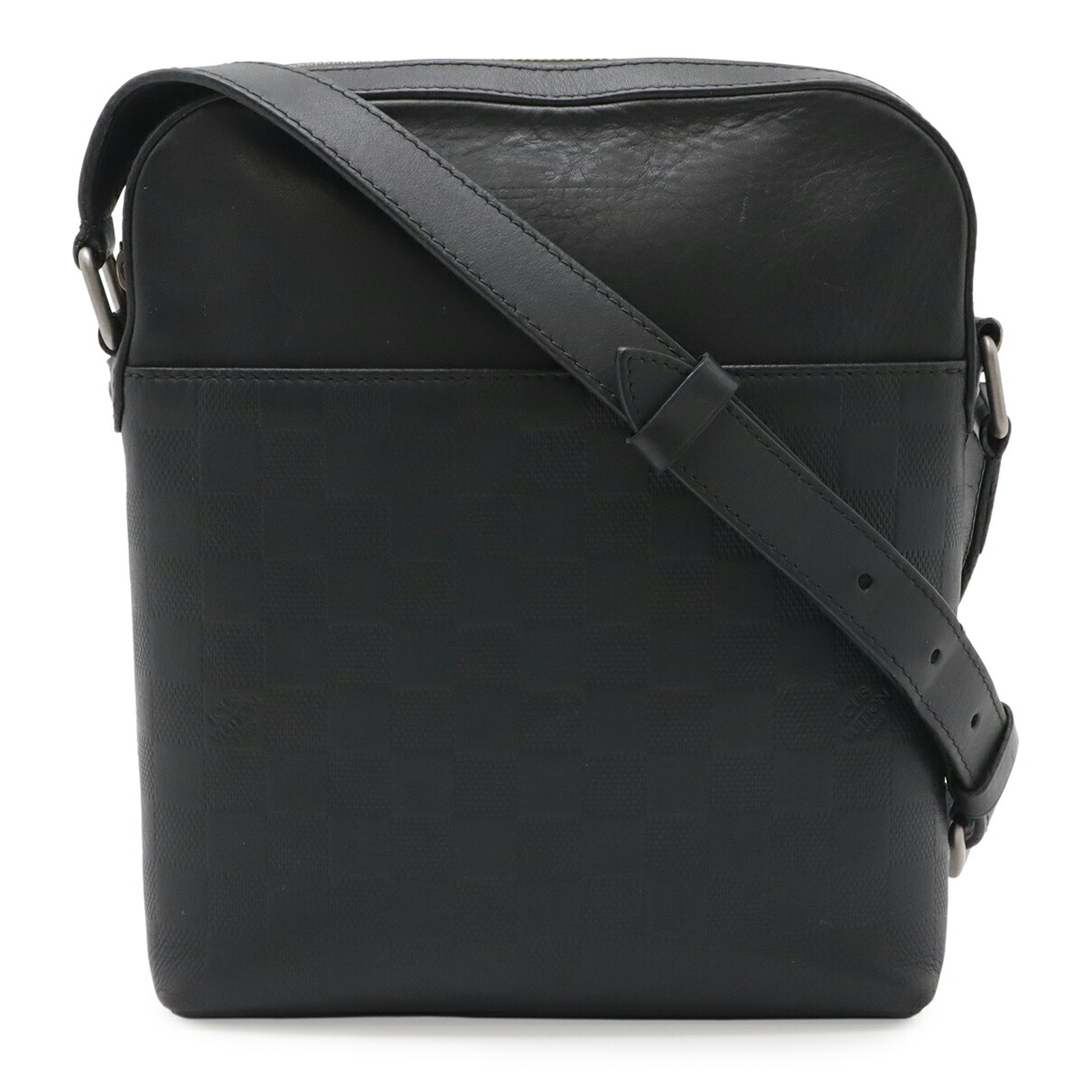 LOUIS VUITTON ルイ ヴィトン ダミエアンフィニ ポシェット ディストリクト ショルダーバッグ 斜め掛け オニキス 黒 ブラック N23355 【中古】