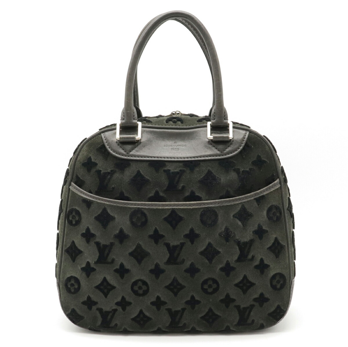 Fl2133 【楽天市場】【バッグ】LOUIS VUITTON ルイ ヴィトン モノグラム タフタ—ジュ ドーヴィル キューブ ハンドバッグ スエード ...