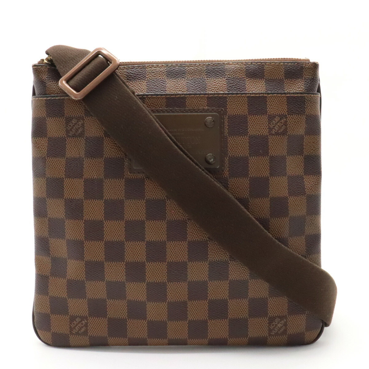 【楽天市場】【バッグ】LOUIS VUITTON ルイ ヴィトン ダミエ ポシェットプラット ブルックリン ショルダーバッグ 斜め掛け