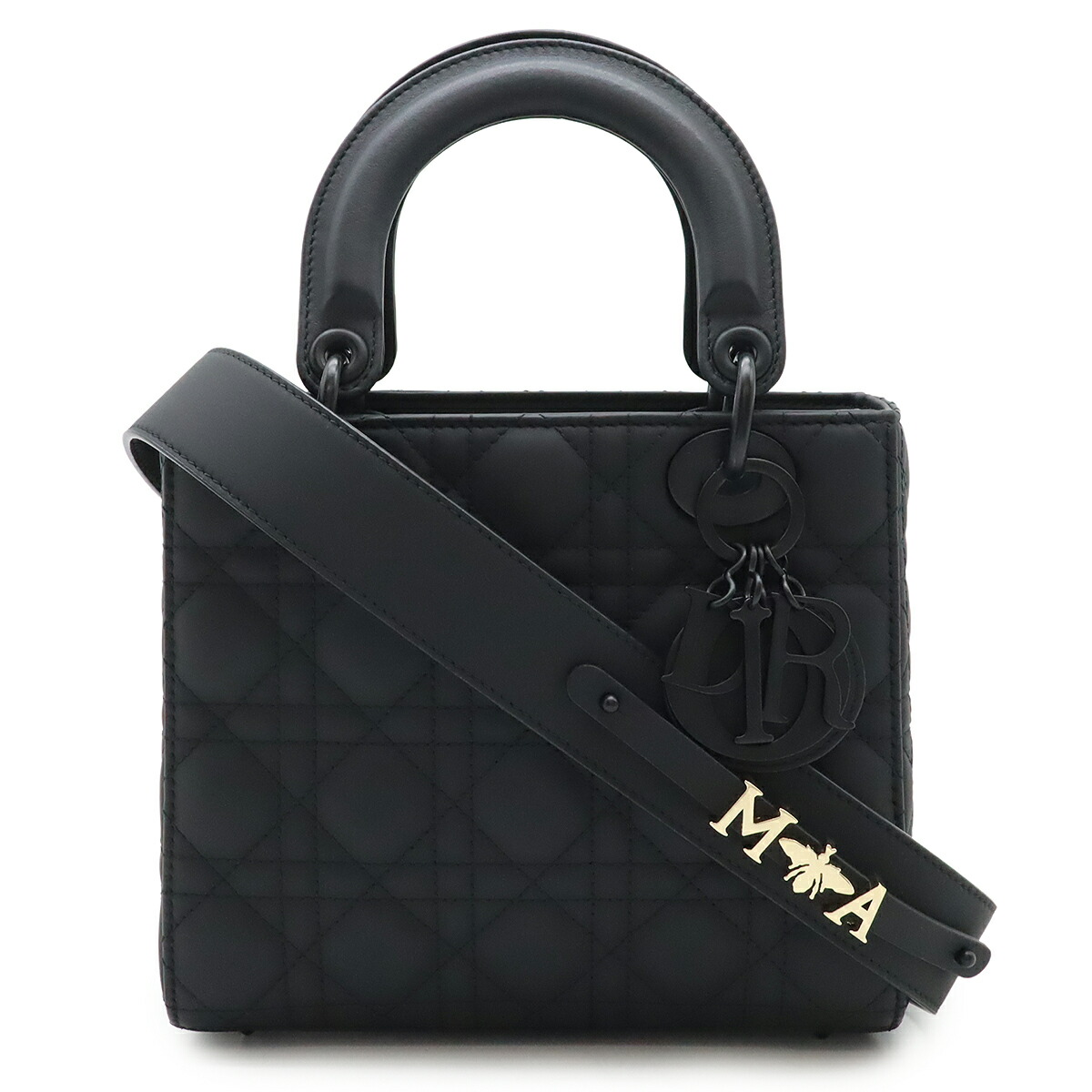 Christian Dior クリスチャン クリスチャンディオール レディディオール My ABCDior カナージュ ハンドバック 2WAY ショルダーバッグ 黒いこと 黒 M0538SLOI 【中古】