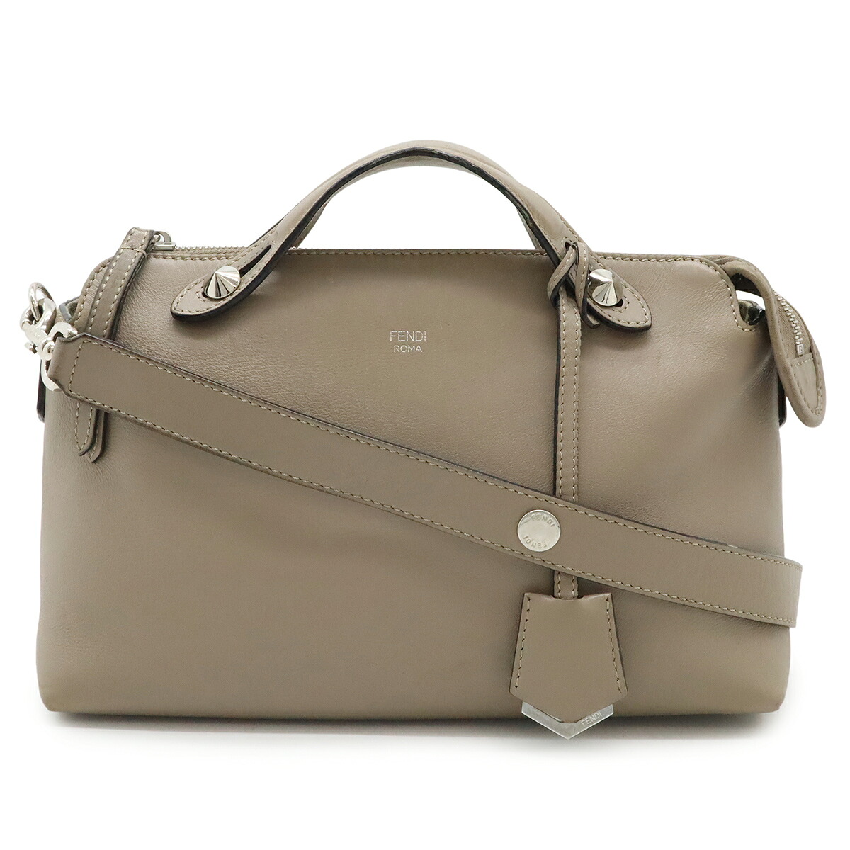 FENDI フェンディ BY THE WAY バイザウェイ ミディアム ハンドバッグ 2WAY ショルダーバッグ レザー グレージュ シルバー金具 8BL124 【中古】|Blumin 店