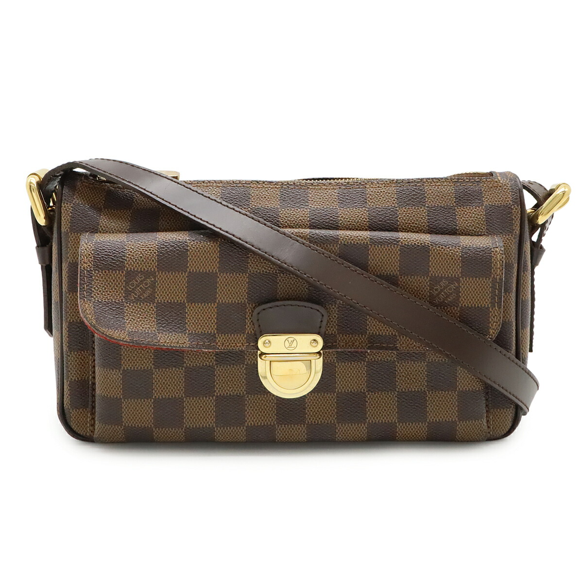 LOUIS VUITTON ルイ ヴィトン ダミエ ラヴェッロGM ショルダーバッグ ロング肩先 ロングストラップ 曲がった掛け N60006 【中古】