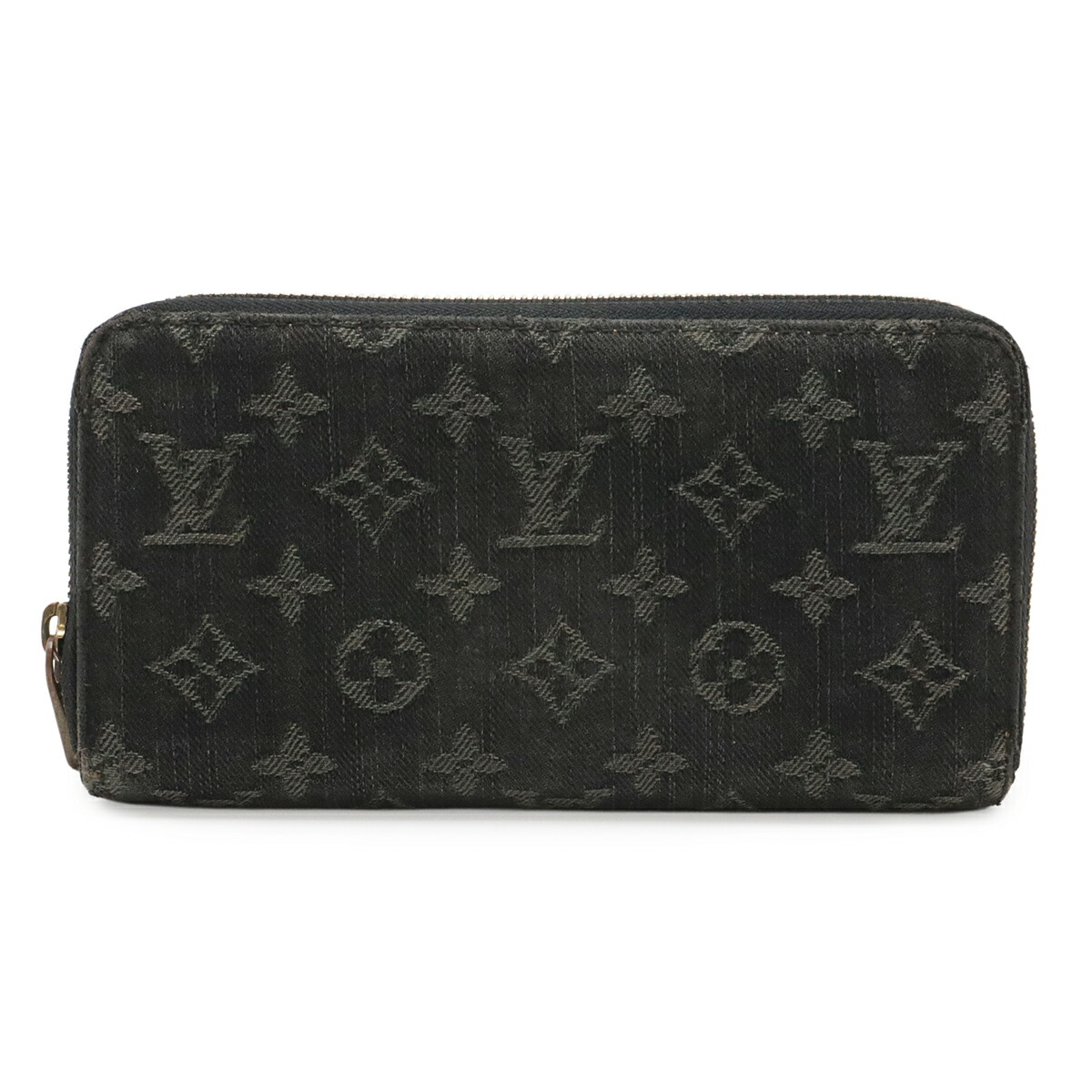 LOUIS VUITTON ルイ ヴィトン モノグラムデニム ジッピーウォレット ラウンドファスナー 長財布 ノワール 黒 ブラック M95614 【中古】｜Blumin 店 29,850円