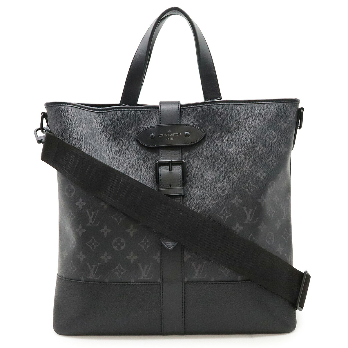LOUIS VUITTON ルイ ヴィトン モノグラムエクリプス ソミュール トート トートバッグ ラージトート 2WAY ショルダーバッグ ビジネスバッグ M45914 【中古】
