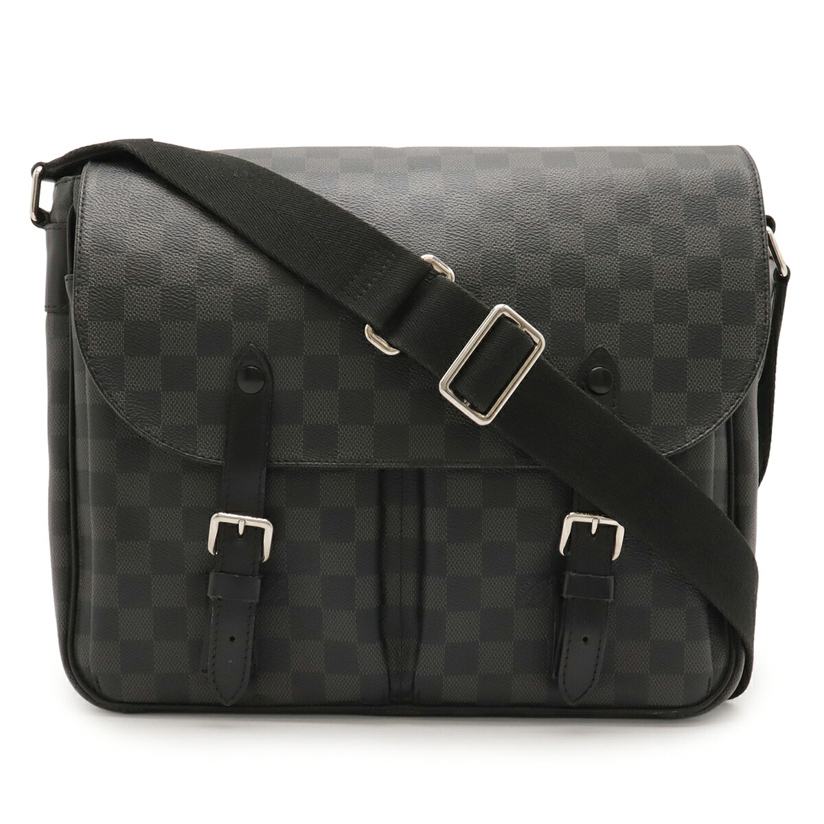 LOUIS VUITTON ルイ ヴィトン ダミエグラフィット クリストファー 伝達人 ショルダーバッグ 曲がった掛け N41500 【中古】