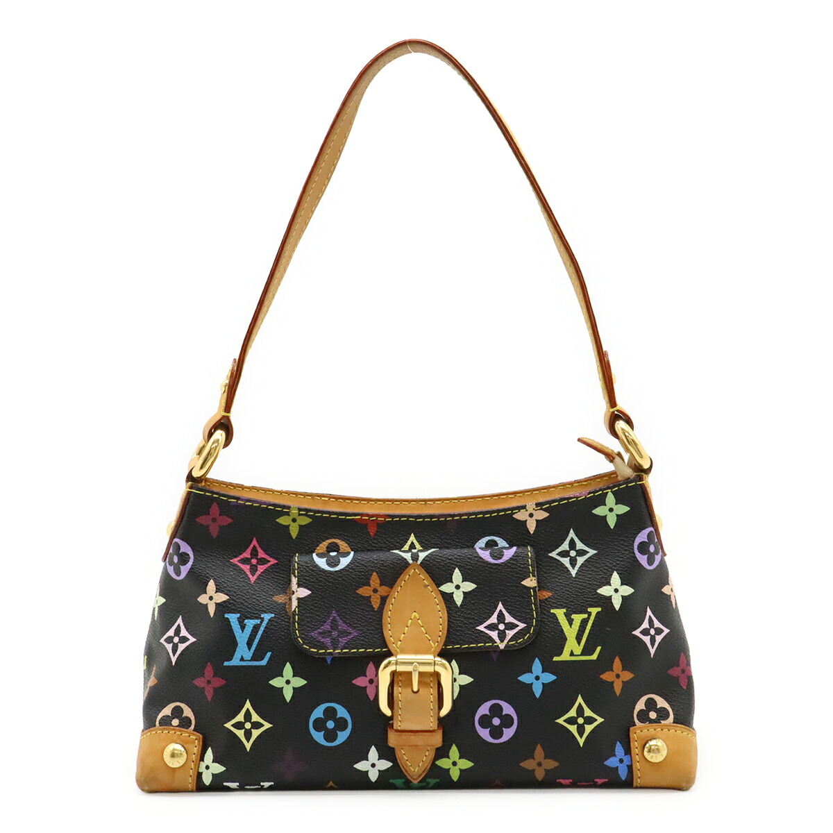 LOUIS VUITTON ルイ ヴィトン モノグラムマルチ色合い エライザ ショルダーバッグ ハンドバック ノワール 黒 黒いこと M40099 【中古】