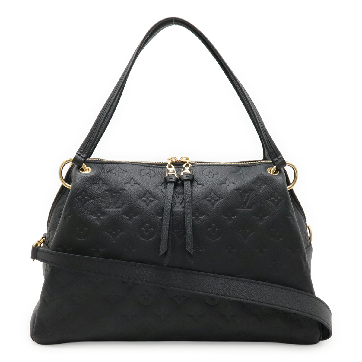 LOUIS VUITTON ルイ ヴィトン モノグラムアンプラント ポンテュPM ハンドバック トートバッグ 2WAY ショルダーバッグ ノワール 黒 黒いこと M43719 【中古】