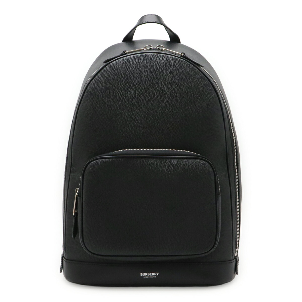 BURBERRY バーバリー ROCCO TT8 背嚢 うしろ側容器に並べる ナイロン帆布 なめし革 黒いこと 黒 8029945 【中古】