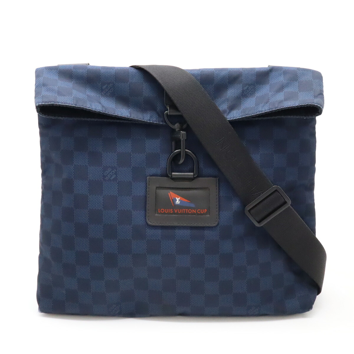 LOUIS VUITTON ルイ ヴィトン ダミエチャレンジ アリゼ ショルダーバッグ 斜め掛け LVカップ ナイロン オキシジェン ネイビー N41251 【中古】
