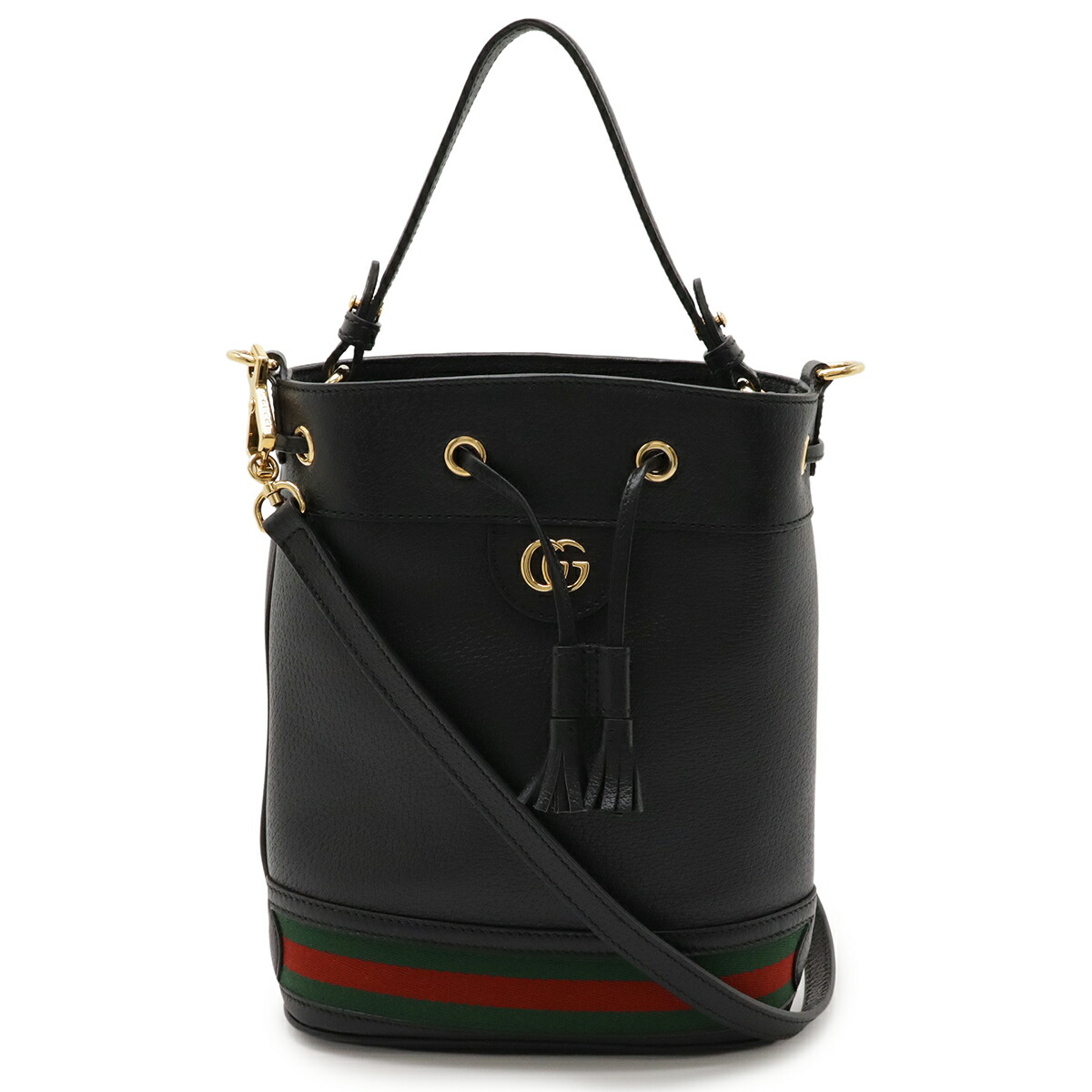 GUCCI グッチ オフィディア スモール 井戸釣瓶御徒面子 ハンドバック 2WAY 肩部 合切袋 ウェブライン なめし革 黒いこと 黒 逃げ道品 719884 【中古】
