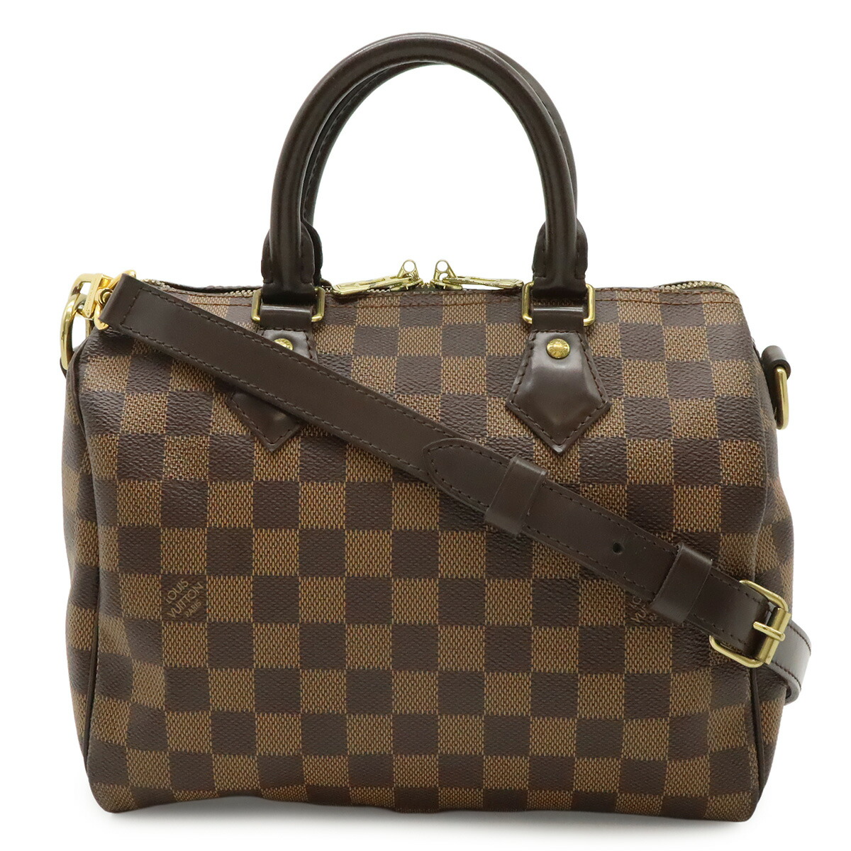 LOUIS VUITTON ルイ ヴィトン ダミエ スピーディ バンドリエール25 ハンドバック 2WAY ショルダーバッグ ボストンバッグ 曲がった掛け 新型 N40575 【中古】