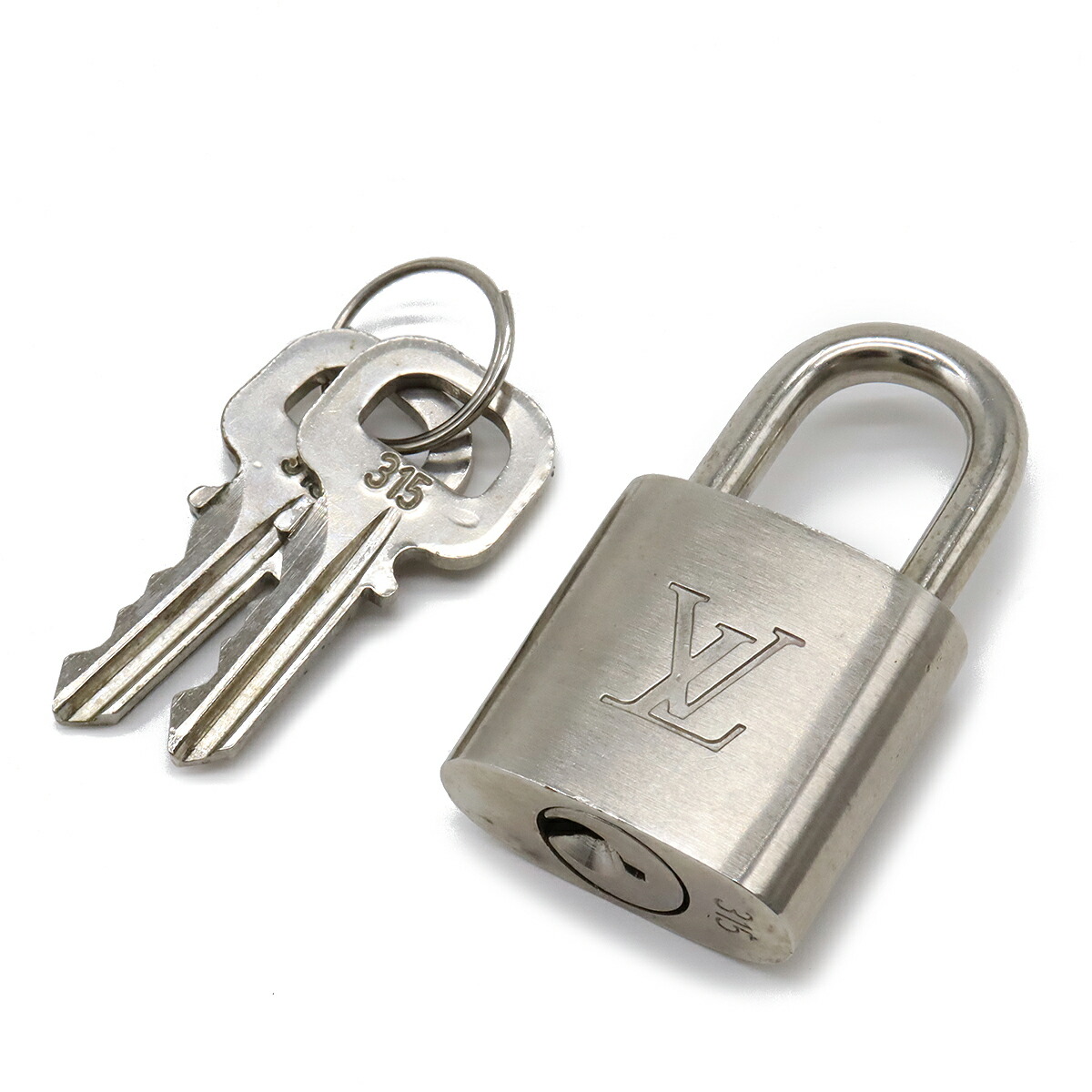 新品未使用品 ルイヴィトン LV シルバー カデナ パドロック 南京錠 321番 本物 LOUIS VUITTON ルイヴィトン ロゴ パドロック 南京錠