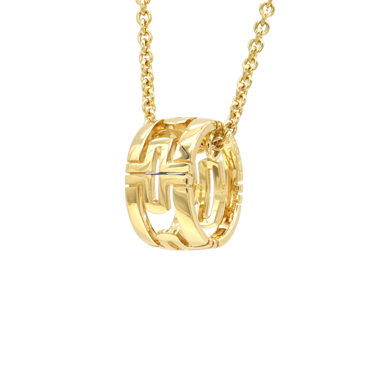 BVLGARI ブルガリ パレンテシ ネックレス ペンダント オープンワーク K18YG 750YG イエローゴールド 342168 【中古】|Blumin 店