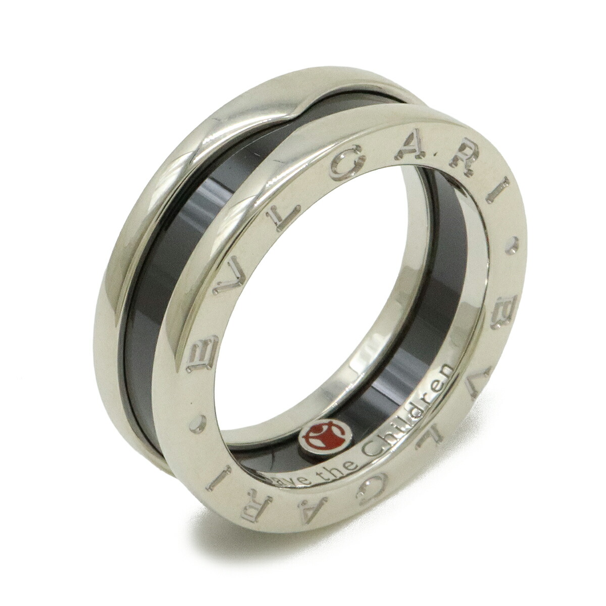 BVLGARI シルバー ブラックストライプ リング 楽天市場】BVLGARI ブルガリ スターリングシルバーロゴ刻印指輪