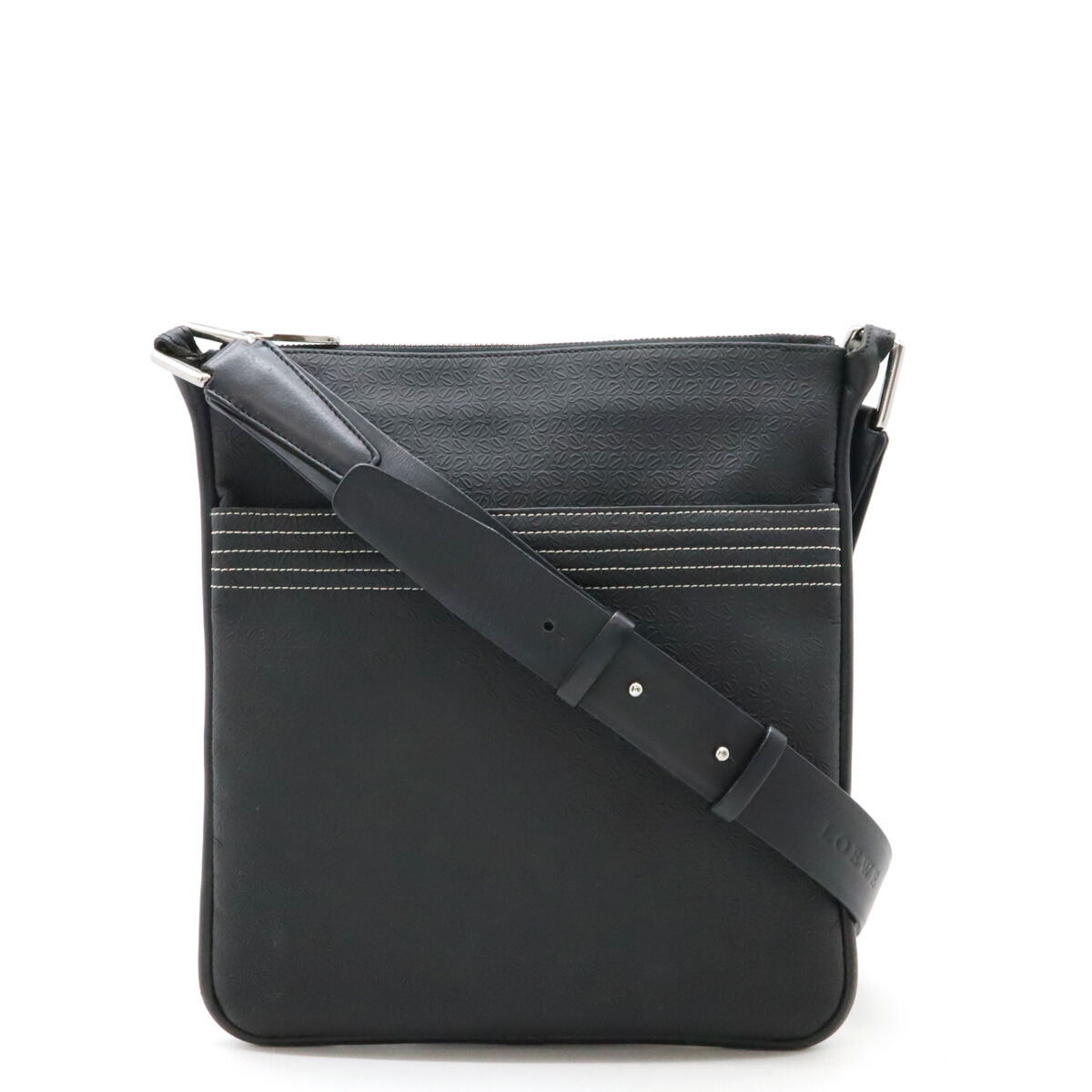 LOEWE 袋付 ヴィンテージ アナグラム エンボス加工 ショルダーバッグ LOEWE ロエベ アナグラム ショルダーバッグ ヴィンテージバッグ