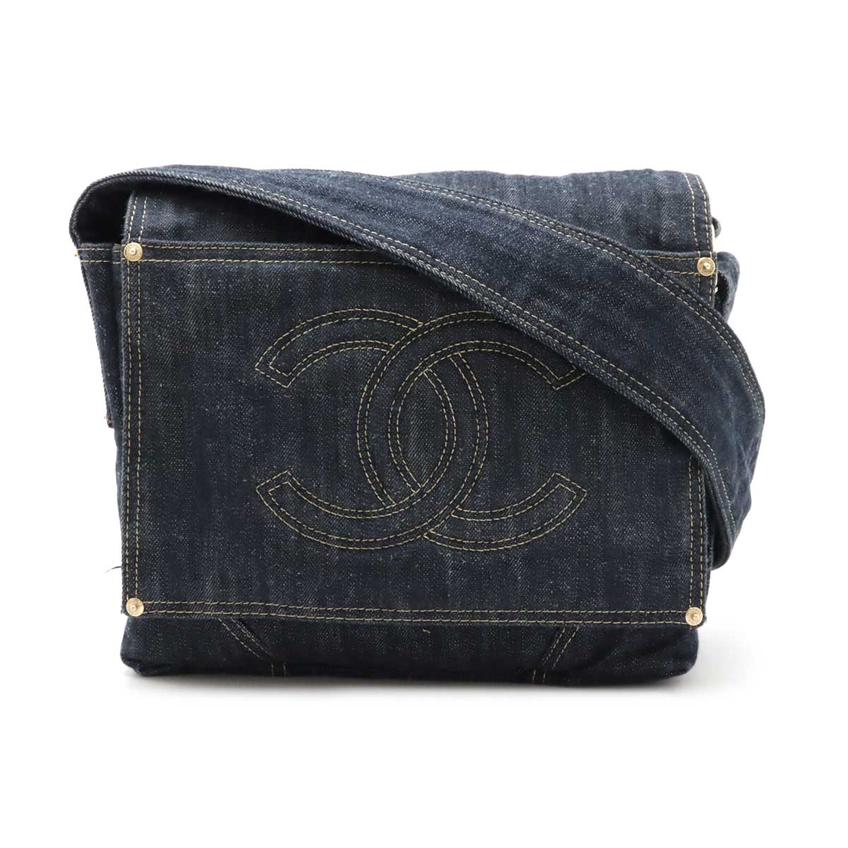 美品CHANEL シャネル スパークリング ショルダー/メッセンジャーバッグ 楽天市場】【値下げ】CHANEL シャネル デニム ショルダーバッグ