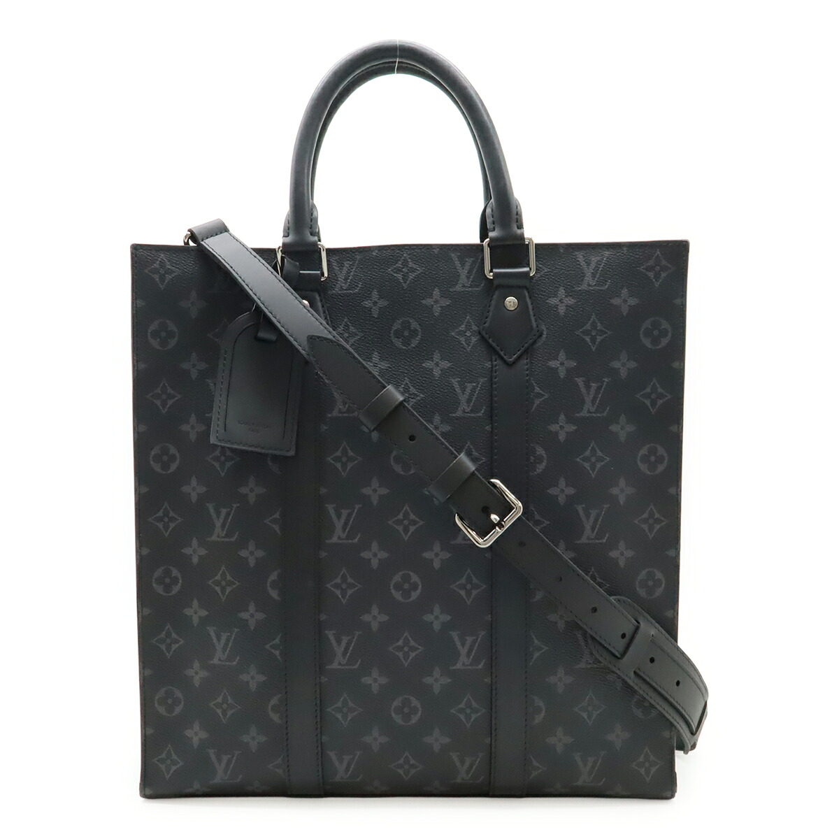 LOUIS VUITTON ルイ ヴィトン モノグラムエクリプス サックプラ トートバッグ ハンドバッグ 縦長 2WAY ショルダーバッグ M46452 【中古】｜Blumin 店