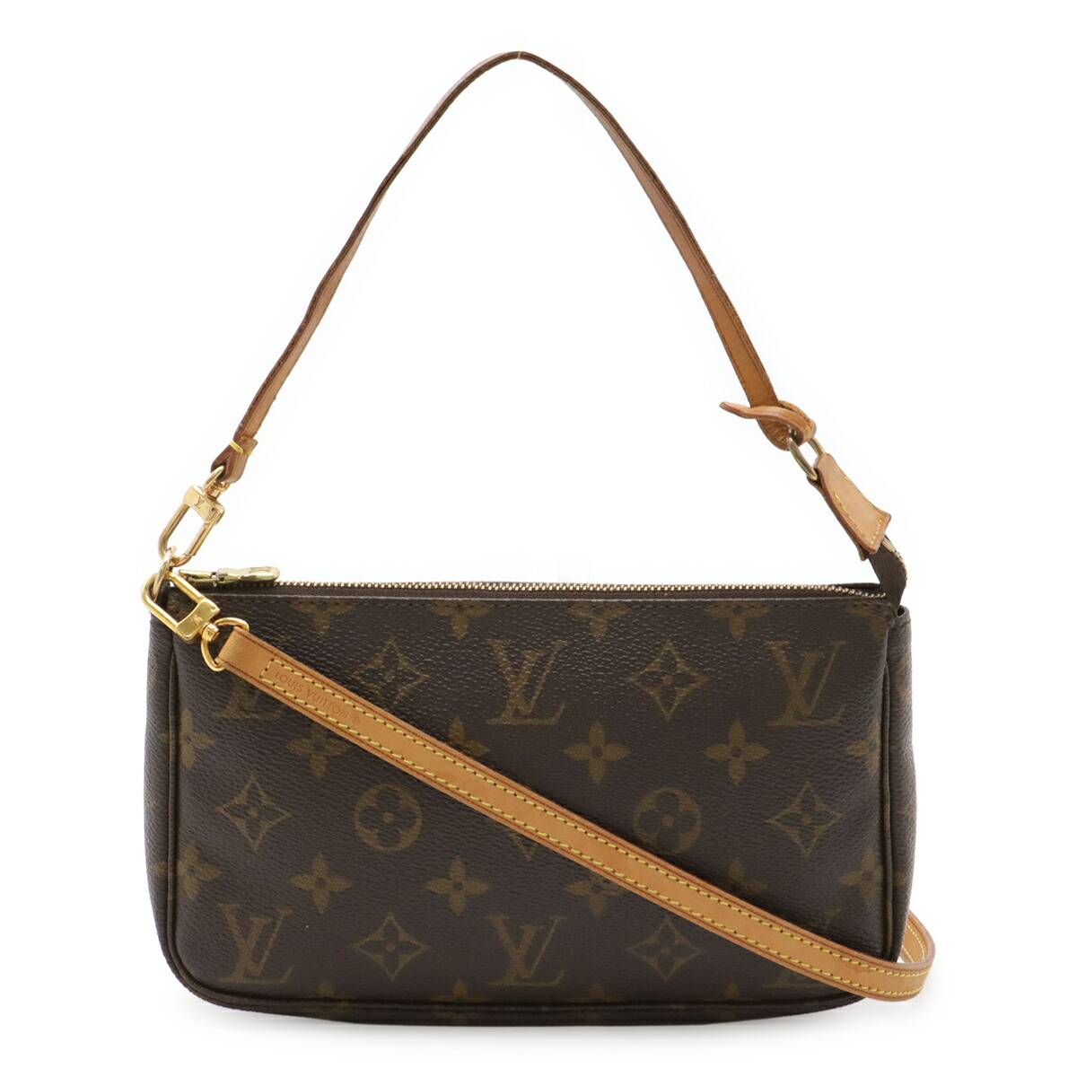 LOUIS VUITTON ルイ ヴィトン モノグラム ポシェット アクセソワール 佩び物車寄せ ハンドバック 寄りあい御徒面子 2WAY肩部 M51980 【中古】