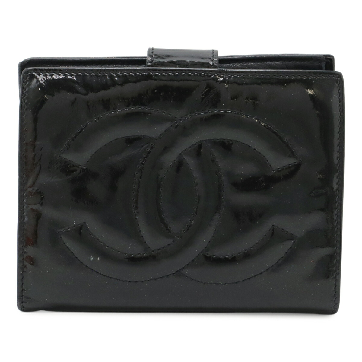 CHANEL ブラック レザー がま口財布 楽天市場】【財布】CHANEL シャネル カンボンライン がま口財布